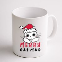 Merry Catrmas Cute Christmas Santa Kitty Xmas Coffee Mug