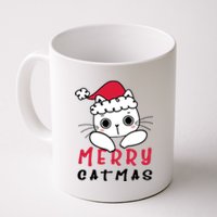 Merry Catrmas Cute Christmas Santa Kitty Xmas Coffee Mug