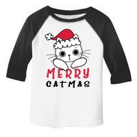 Merry Catrmas Cute Christmas Santa Kitty Xmas Toddler Fine Jersey T-Shirt