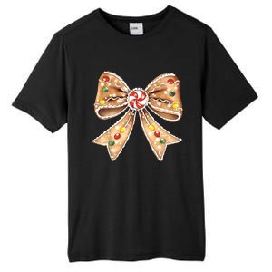 Merry Christmas Coquette Bow Xmas Candy Girl Gift Tall Fusion ChromaSoft Performance T-Shirt