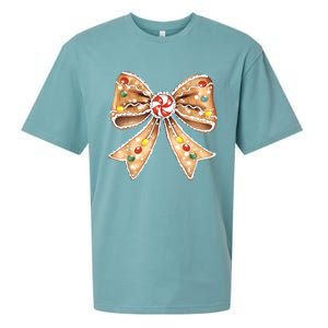 Merry Christmas Coquette Bow Xmas Candy Girl Gift Sueded Cloud Jersey T-Shirt