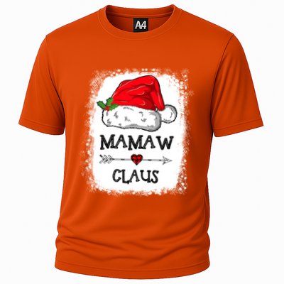 Mamaw Claus Christmas Light Pajama Family Matching Xmas Gift Cooling Performance Crew T-Shirt