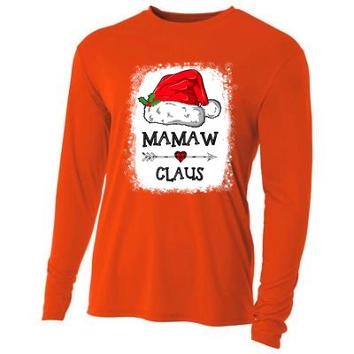 Mamaw Claus Christmas Light Pajama Family Matching Xmas Gift Cooling Performance Long Sleeve Crew