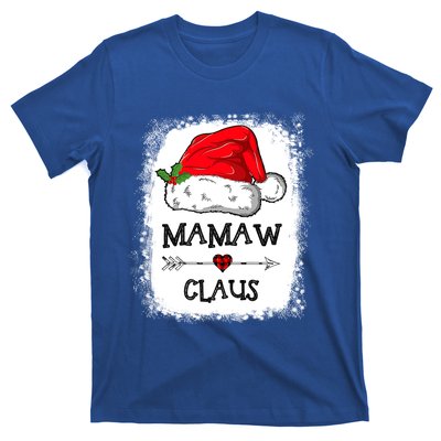 Mamaw Claus Christmas Light Pajama Family Matching Xmas Gift T-Shirt