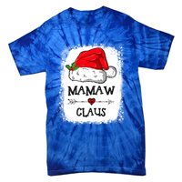 Mamaw Claus Christmas Light Pajama Family Matching Xmas Gift Tie-Dye T-Shirt