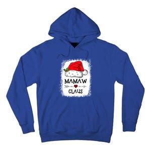 Mamaw Claus Christmas Light Pajama Family Matching Xmas Gift Tall Hoodie