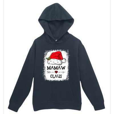 Mamaw Claus Christmas Light Pajama Family Matching Xmas Gift Urban Pullover Hoodie