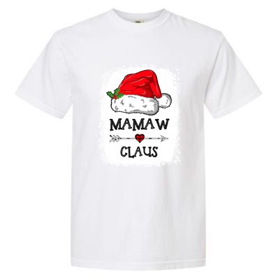 Mamaw Claus Christmas Light Pajama Family Matching Xmas Gift Garment-Dyed Heavyweight T-Shirt