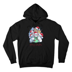 Meowy Christmas Cat Lover Holiday Hoodie