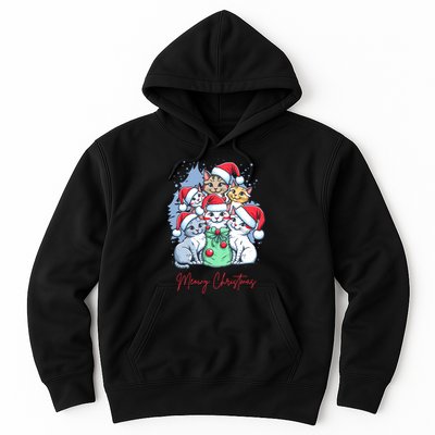 Meowy Christmas Cat Lover Holiday Hoodie