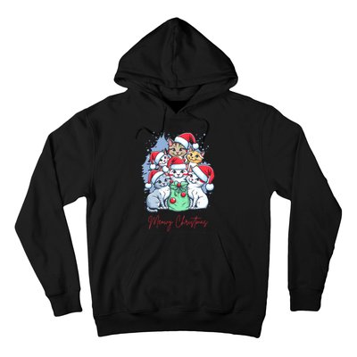 Meowy Christmas Cat Lover Holiday Hoodie