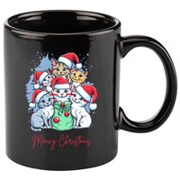 Meowy Christmas Cat Lover Holiday 11oz C Handle Ceramic Mug