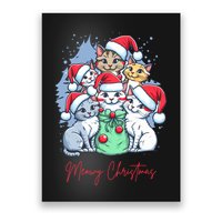Meowy Christmas Cat Lover Holiday Poster