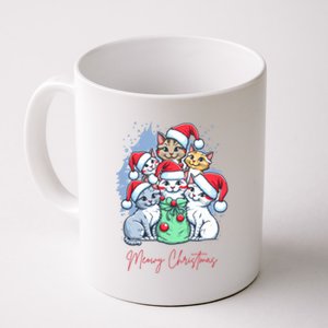 Meowy Christmas Cat Lover Holiday Coffee Mug