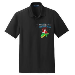 Merry Cajun Christmas YaLl Funny Louisiana Bayou Xmas Dry Zone Grid Polo