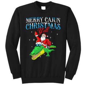 Merry Cajun Christmas YaLl Funny Louisiana Bayou Xmas Tall Sweatshirt