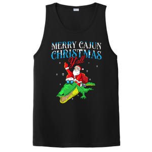 Merry Cajun Christmas YaLl Funny Louisiana Bayou Xmas PosiCharge Competitor Tank