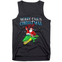 Merry Cajun Christmas YaLl Funny Louisiana Bayou Xmas Tank Top