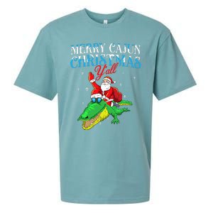 Merry Cajun Christmas YaLl Funny Louisiana Bayou Xmas Sueded Cloud Jersey T-Shirt