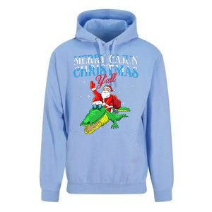 Merry Cajun Christmas YaLl Funny Louisiana Bayou Xmas Unisex Surf Hoodie