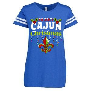 Merry Cajun Christmasnew Orleans Louisiana Bayou Xmas Long Sleeve Enza Ladies Jersey Football T-Shirt