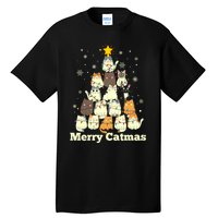 Merry Catmas Cat Lover Christmas Long Sleeve Tall T-Shirt