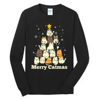 Merry Catmas Cat Lover Christmas Long Sleeve Tall Long Sleeve T-Shirt