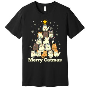 Merry Catmas Cat Lover Christmas Long Sleeve Premium T-Shirt