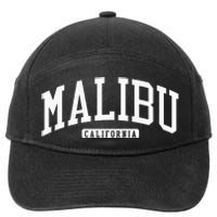 Malibu California CA College 7-Panel Snapback Hat