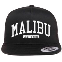 Malibu California CA College Flat Bill Trucker Hat