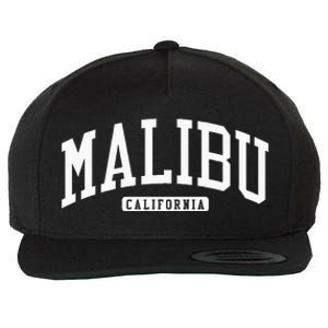 Malibu California CA College Wool Snapback Cap