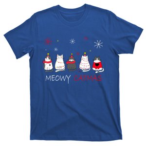 Meowy Catmas Christmas Funny Cats Gift T-Shirt