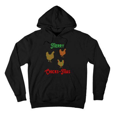 Merry Chicksmas Chicken Christmas Hoodie