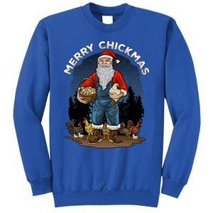 Merry Chickmas Chicken Funny Farmer Farming Christmas Santa Gift Sweatshirt