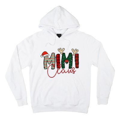 Mimi Claus Christmas Santa Hat Reindeer Grandma Grandkids Hoodie