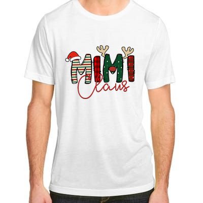 Mimi Claus Christmas Santa Hat Reindeer Grandma Grandkids Adult ChromaSoft Performance T-Shirt