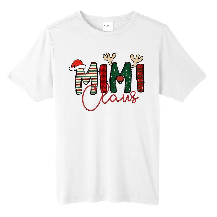 Mimi Claus Christmas Santa Hat Reindeer Grandma Grandkids Tall Fusion ChromaSoft Performance T-Shirt