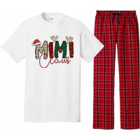 Mimi Claus Christmas Santa Hat Reindeer Grandma Grandkids Pajama Set