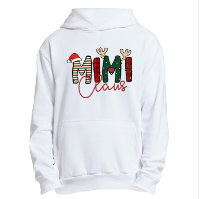 Mimi Claus Christmas Santa Hat Reindeer Grandma Grandkids Urban Pullover Hoodie