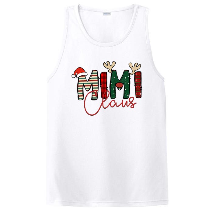 Mimi Claus Christmas Santa Hat Reindeer Grandma Grandkids PosiCharge Competitor Tank