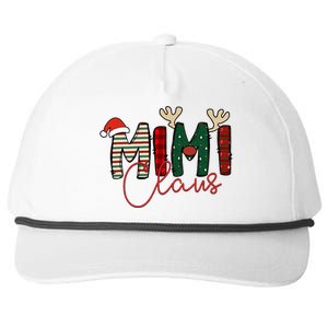 Mimi Claus Christmas Santa Hat Reindeer Grandma Grandkids Snapback Five-Panel Rope Hat