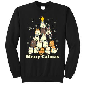 Merry Catmas Cat Lover Christmas Long Sleeve Sweatshirt