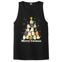 Merry Catmas Cat Lover Christmas Long Sleeve PosiCharge Competitor Tank