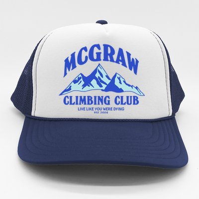 Mcgraw Climbing Club Funny Trucker Hat