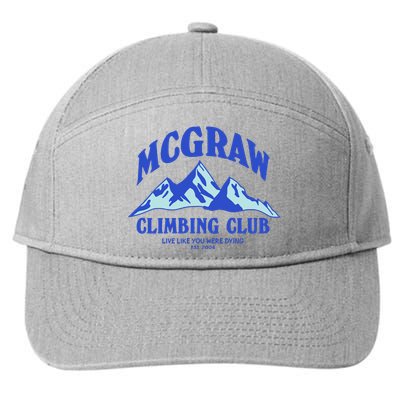 Mcgraw Climbing Club Funny 7-Panel Snapback Hat