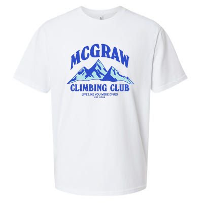 Mcgraw Climbing Club Funny Sueded Cloud Jersey T-Shirt