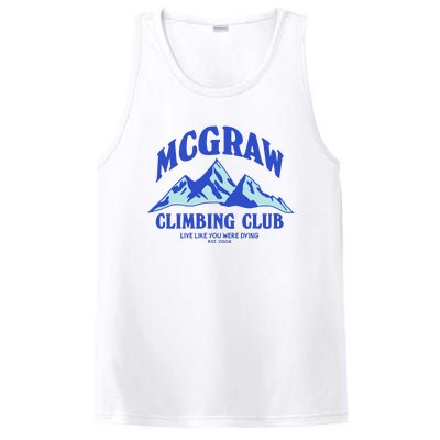 Mcgraw Climbing Club Funny PosiCharge Competitor Tank