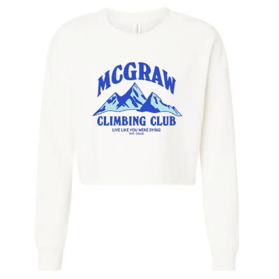 Mcgraw Climbing Club Funny Cropped Pullover Crew