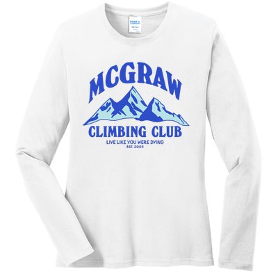 Mcgraw Climbing Club Funny Ladies Long Sleeve Shirt