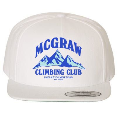 Mcgraw Climbing Club Funny Wool Snapback Cap